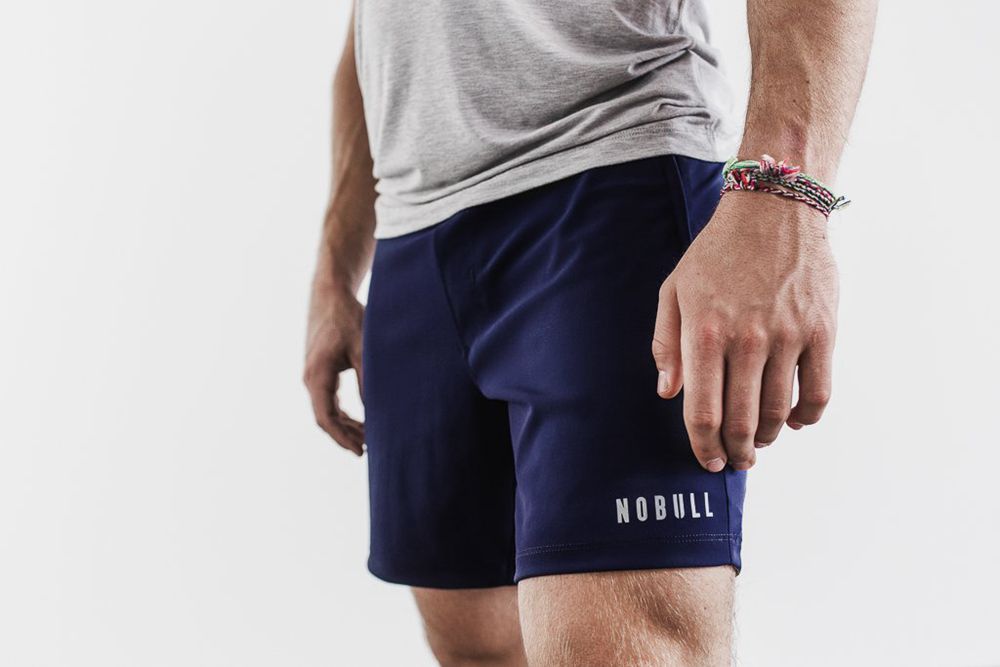 NOBULL Kratke Hlače Muške - Nobull Lightweight 7" Tamnoplave (304287-FUY)